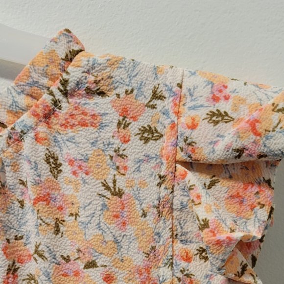 Monteau Semi-Casual Flowered Summer Vacay Dress - Picture 2 of 6